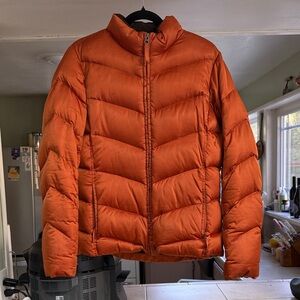 Eddie Bauer Orange Puffer Jacket